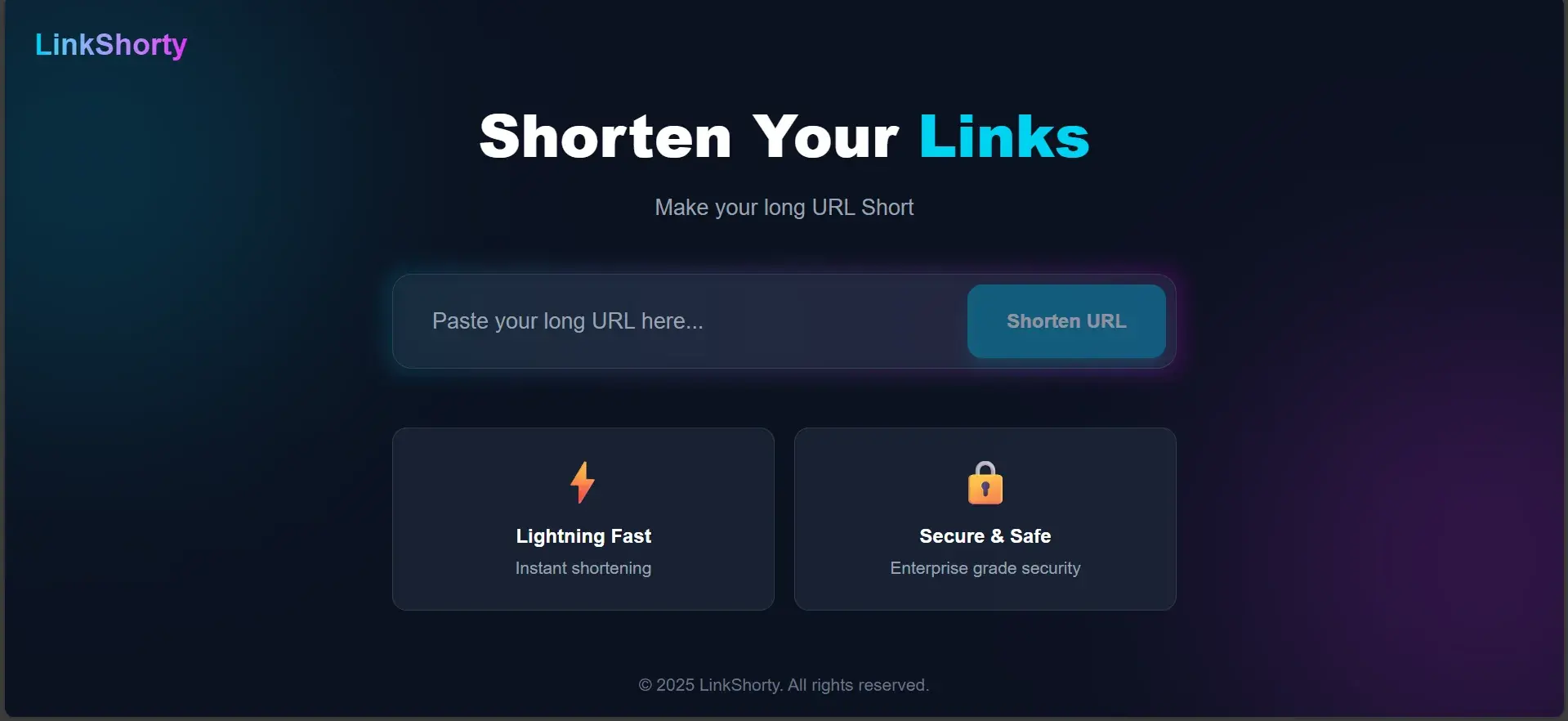 LinkShorty – URL Shortener